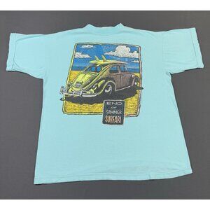 Rare Vintage 90s End Of Summer Surfari Beetle Beach Surf Nature XL Tee Art